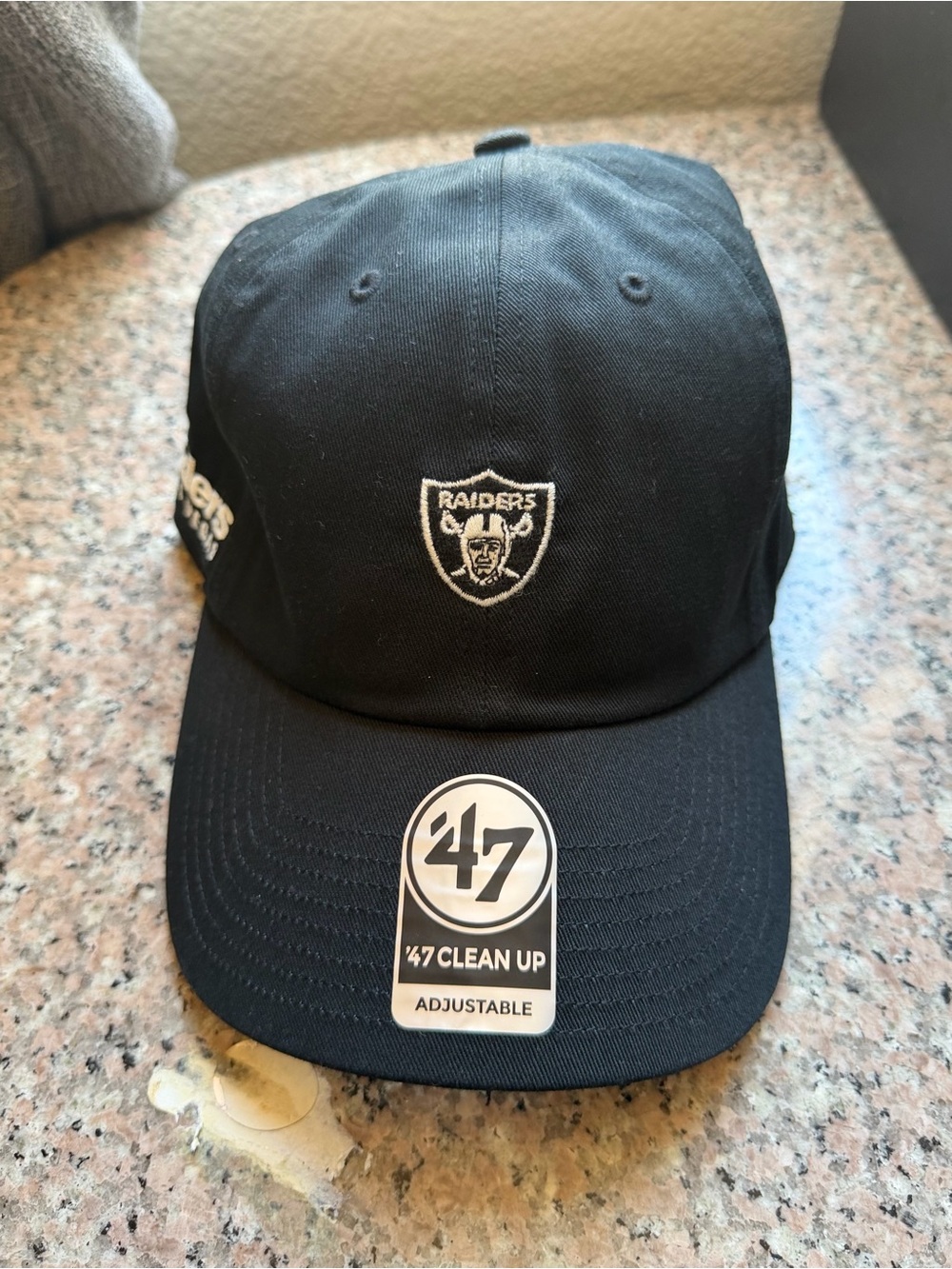 '47 Raiders Black Logo Adjustable Cap